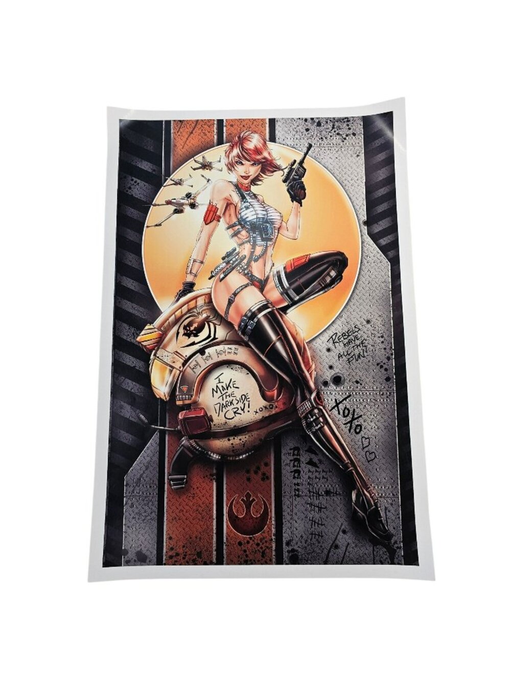 Jamie Tyndall Variant Cosplay Cover 12x18" X-Wing Pilot Poster Art White Widow